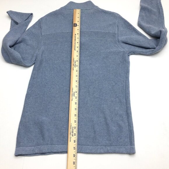 NEW Flag & Anthem Men's Blue 1/4 Zip Sweater Cotton size Small Read Desc. - Picture 7 of 10